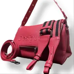 極美品✨未使用級　現行　デシグアル　2way ショルダーバッグ　赤