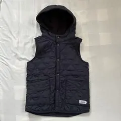 ARMEN キルティング リバーシブルダウンベスト フード付き