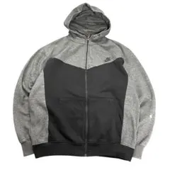 NIKE ジップアップパーカー　ロゴ刺繍　スポーツ　古着　7Ab