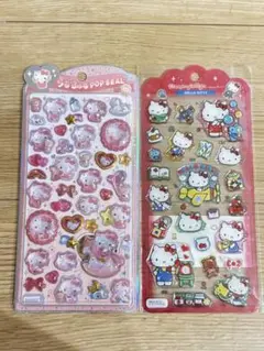 キティ　うるちゅるポップシール　ドロップジュエリー　サンリオ　ボンボンドロップ