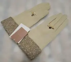 ◆週末限定価格◆【新品】ef-deベージュ レースカフス ロンググローブ手袋