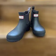 美品【HUNTER】レインシューズ・ブラウン
