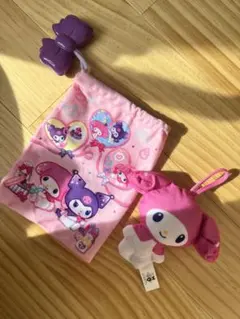 マイメロディ ぬいぐるみと巾着袋 セット