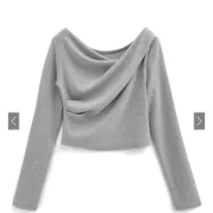 GRL ドレープカシュクールトップス