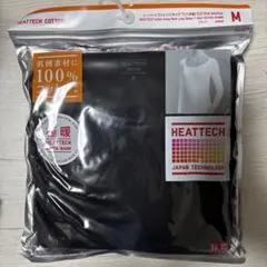 UNIQLO ヒートテックコットンUネックT 極暖 ブラック Mのサムネイル