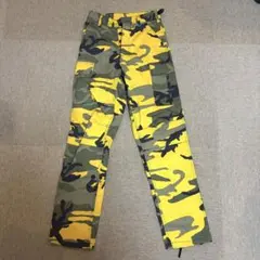 ロスコ カーゴパンツ スティンガーイエローカモ 迷彩 XSサイズ