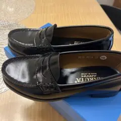 HARUTA ブラック ローファー 22cm