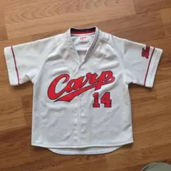 カープ　Carp 大瀬良 14 ユニフォーム 子供用　キッズ　白