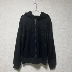 アウタージャケット　フード付き　メンズ　ブラック