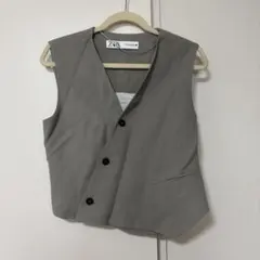 ZARA グレー ノースリーブベスト