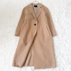 近年 美品✨23区 ウールリバーロングコート チェスターコート キャメル 32