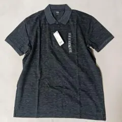 新品UNIQLOドライカノコポロシャツグレーXXLメンズ　ユニクロ