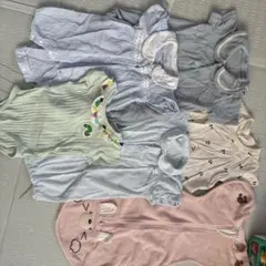 ベビー服セットとスワドル付き