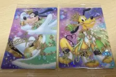 ディズニーキャラクターズウエハース第二弾 スペシャルカード　グーフィー　プルート