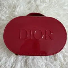 Dior ノベルティ バニティポーチ レッド エナメル