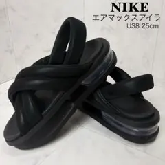 美品　NIKE ナイキ　エアマックス　アイラ　サンダル　ブラック25cm US8