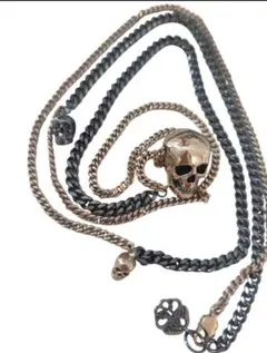 Alexander McQueen スカルネックレス イタリア製 付属品付のサムネイル