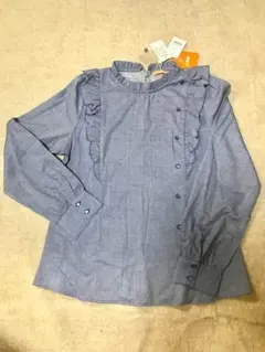 ［いちご様専用］フィント シャツ ブラウスのサムネイル