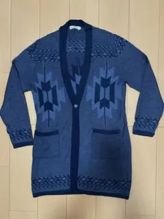 Timely Warning ネイビー M カーディガン