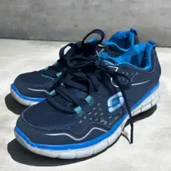 スケッチャーズ スニーカー 23cm ネイビー メモリーフォーム 軽量 運動靴