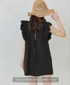 水着 ショルダーフリルオールインワン/ワンピース水着 レディース