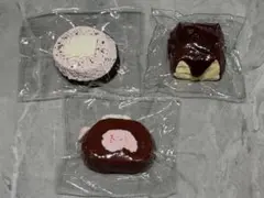 スクイーズ 3点セット チョコ ケーキ ワッフル ロールケーキ