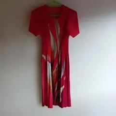 ★ノースリーブロングワンピース ピンク系