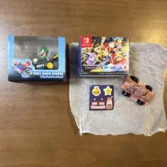 マリオカート8 プルバックフィギュア　ルイージ、マクドナルドおまけ　ピーチ