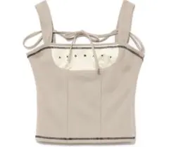 andmary luca stitch tops beige - メルカリ