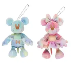 東京ディズニーランド40周年　ミッキー ミニー ぬいぐるみバッチ