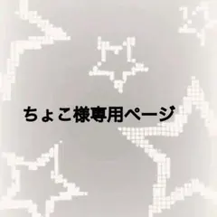 ちょこ様専用ページ