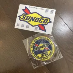 SUNOCO ステッカーとラバーコースター