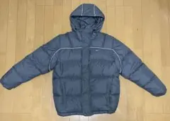 Nike グレー ダウンジャケット Mサイズ　フード付き　銀タグ　00s 90s