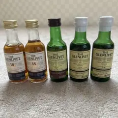 ザ・グレンリベット ミニボトル 5本セット 18年 15年 12年 ザ・グレンリベット ミニボトル 5本セット 18年 15年 12年 - メルカリ