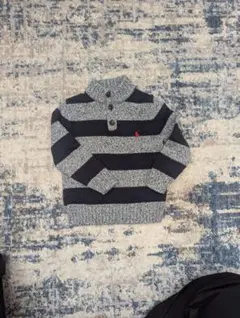 POLO RALPH LAUREN 4T セーター ネイビー/グレー