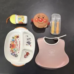 幼児食新百科　アンパンマン食器セット ベビービョルン エプロンのサムネイル