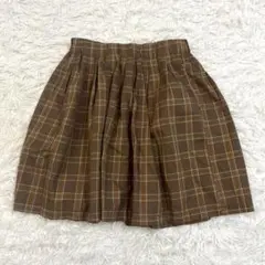 ローリーズファーム LOWRYSFARM チェック柄ミニスカート F ブラウンのサムネイル