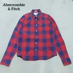 F8-3774　チェックネルシャツ　薄手　L【アバクロンビーアンドフィッチ】