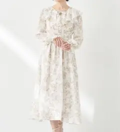 隠れバンビ花柄ワンピース earth music&ecology