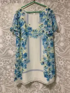 美品 ROYALPARTY 花柄ワンピース 夏 サイズ38 ドレス
