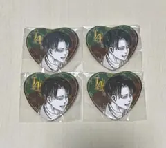 進撃の巨人 リヴァイ バレンタイン ハート缶バッジ anique