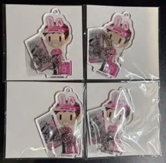コナミ Pinky Crushくじ C賞 アクリルキーホルダー クプロ 4個