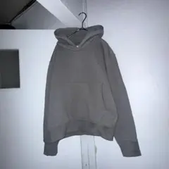 adidas originals トレフォイルロゴ 裏起毛 パーカー グレー