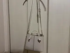 ZARA ミニシティバッグ　アイボリー系