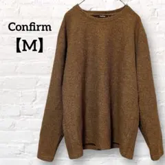 Confirm コンファーム クルーネックニット ブラウン ゆったり M 長袖