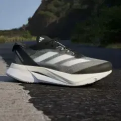 adidas アディゼロボストン 12 WIDE ランニング 23cm ブラック