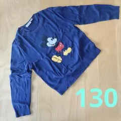 UNIQLO Disney ニット ミッキー　ネイビー　130