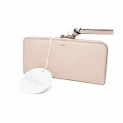 Chloe ALPHABET ジップ長財布 セメントピンク