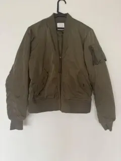 ローリーズ ファームカーキボンバージャケット ジッパーMA-1