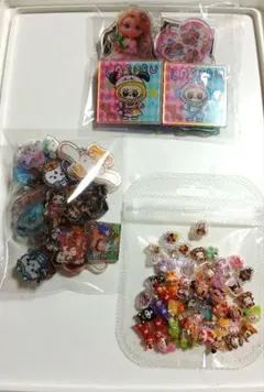 SALE アクリルパーツ デコパーツ 1～4cm 100個 まとめ売り